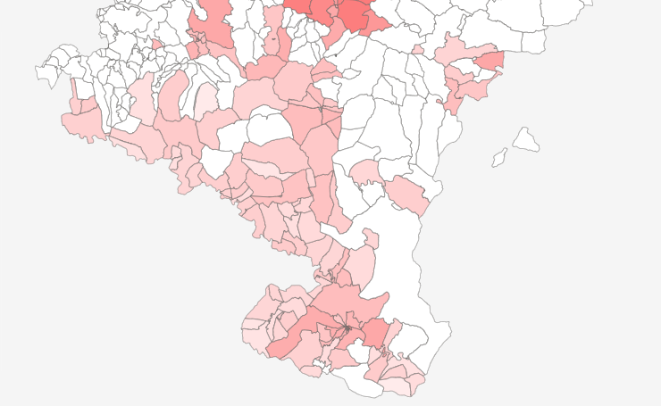 Superficie, precio mensual pagado y precio mensual pagado por metro cuadrado