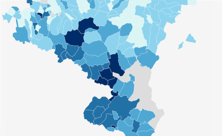 (ALT) Imagen agrandada del mapa de Navarra